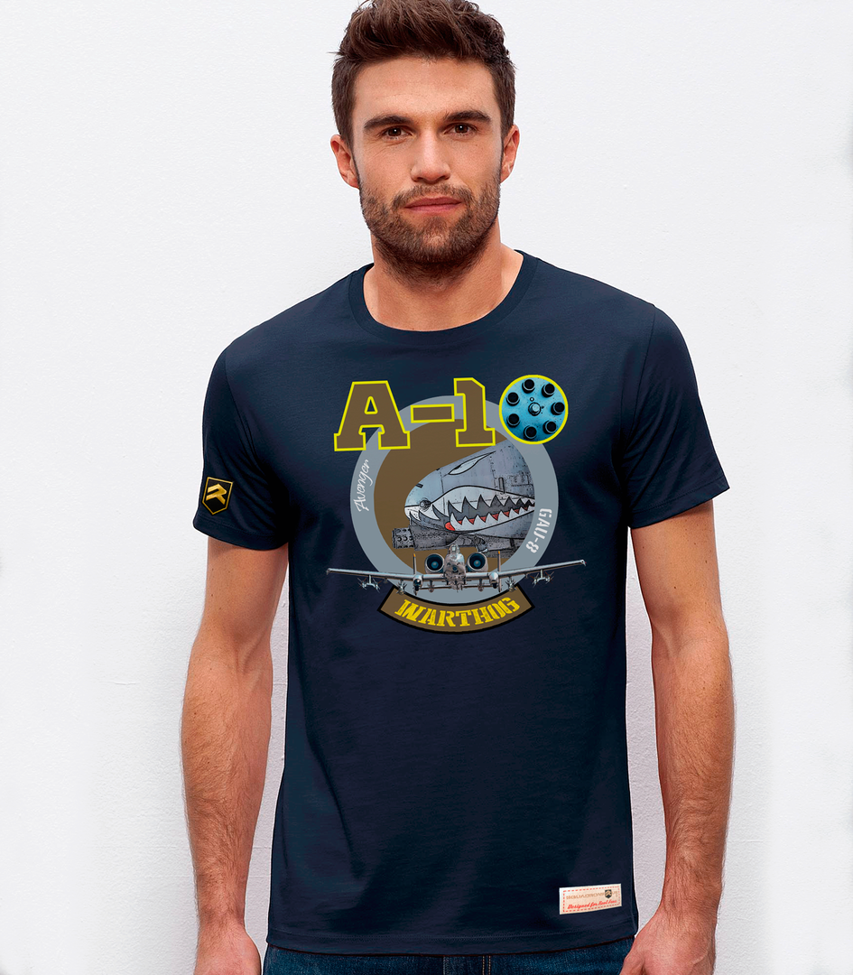 Camiseta militar PREMIUM A-10 Warthog logo