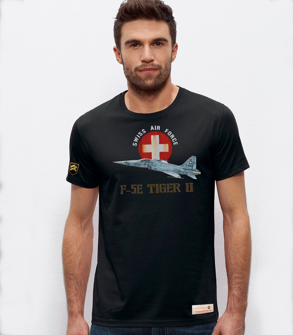 Camiseta militar PREMIUM F-5 Tiger II Swiss Air Force