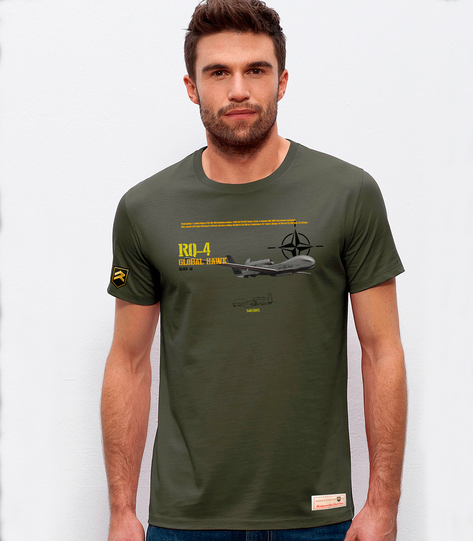 Camiseta militar PREMIUM Global Hawk NATO