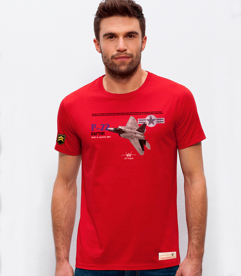 Camiseta militar PREMIUM F-22 Raptor USAF