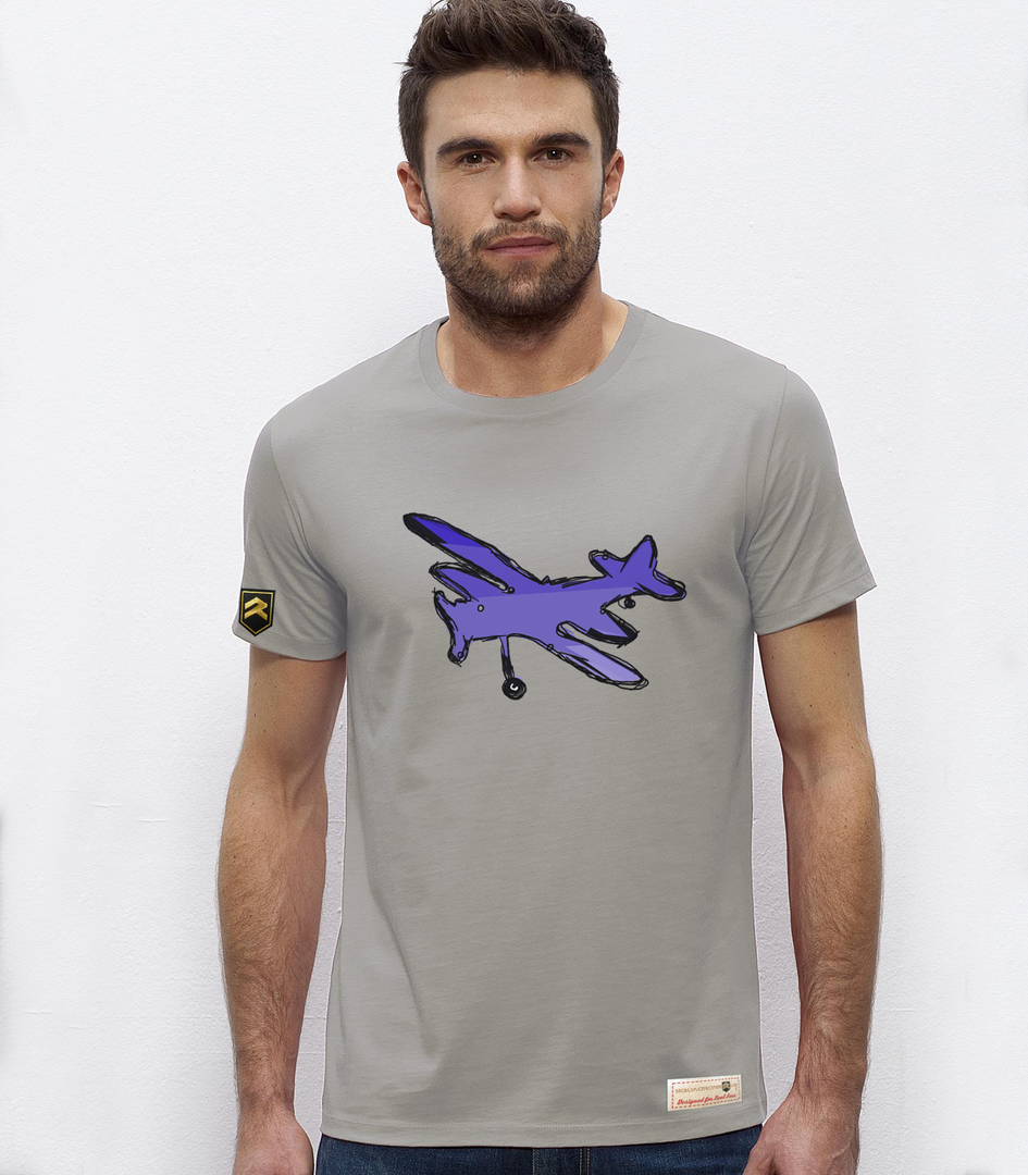 Camiseta Premium BIPLANO AZUL Colección Colo
