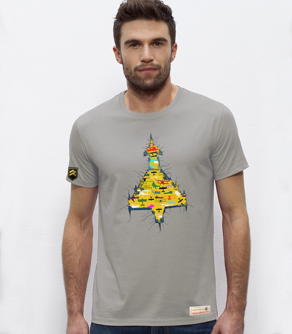 Camiseta Premium EUROFIGHTER Colección COLO - Color Gris Jaspeado | Escuadrones

