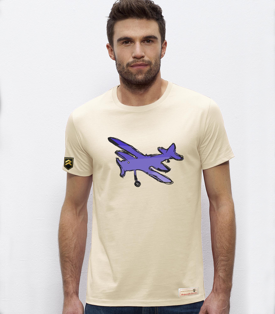 Camiseta Premium BIPLANO AZUL Colección Colo