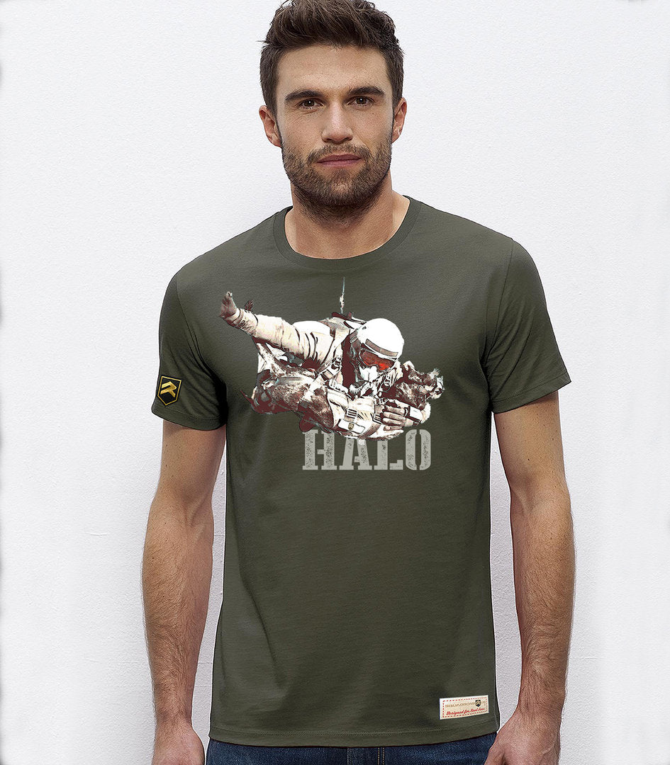 Camiseta militar paracaidista HALO