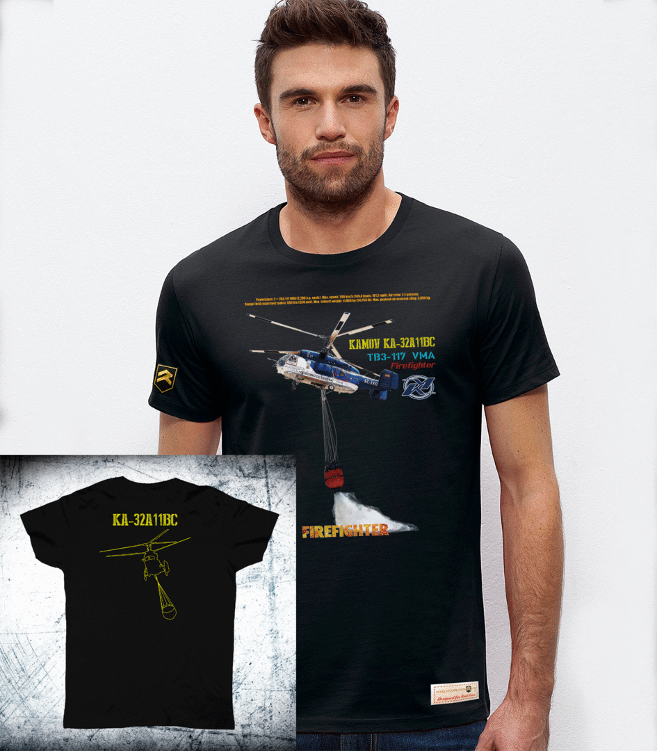 Camiseta Premium Kamov KA-32 Firefighter