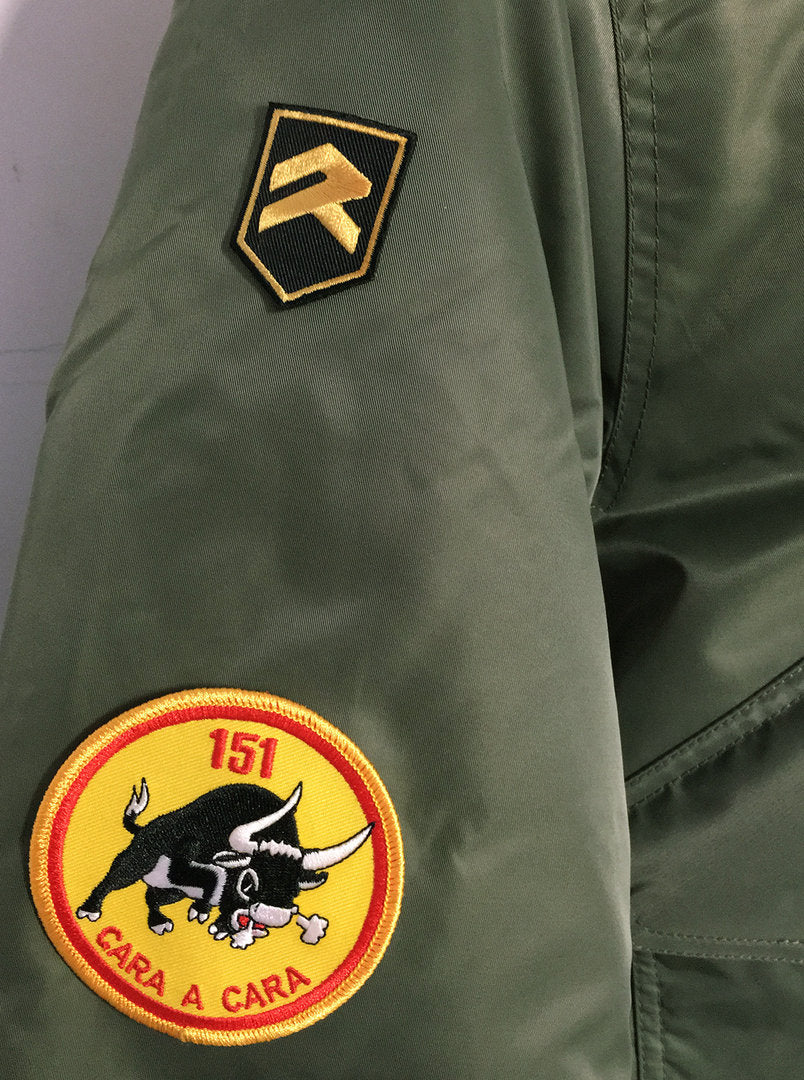 Cazadora de Piloto F-18 ALA 15 CWU verde oliva