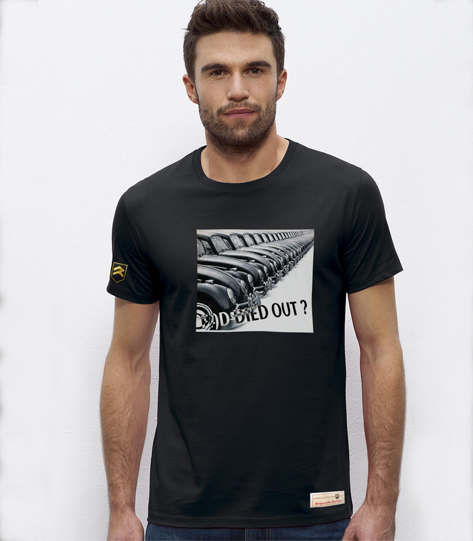 Camiseta Fad died out? color negro - Diseño con actitud algodón orgánico OCS