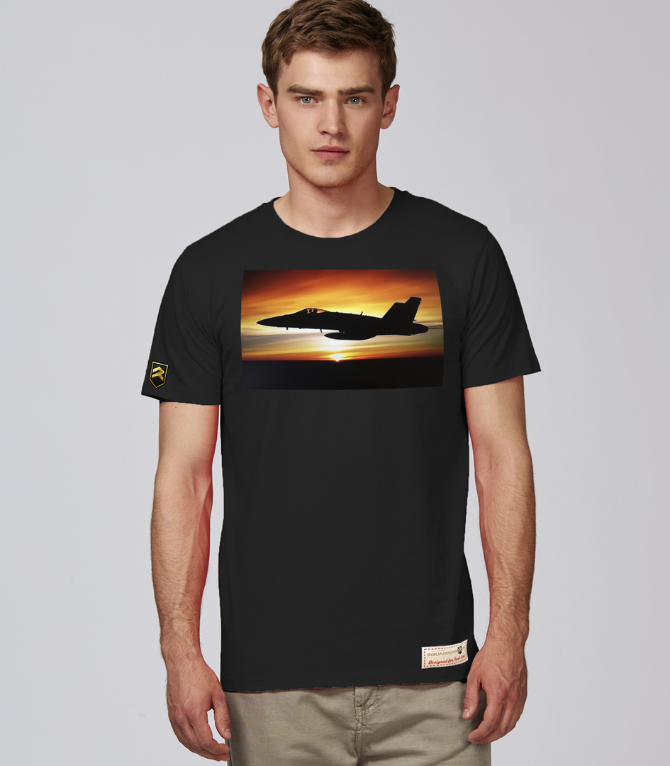 Camiseta militar F/A-18 Hornet nightfall