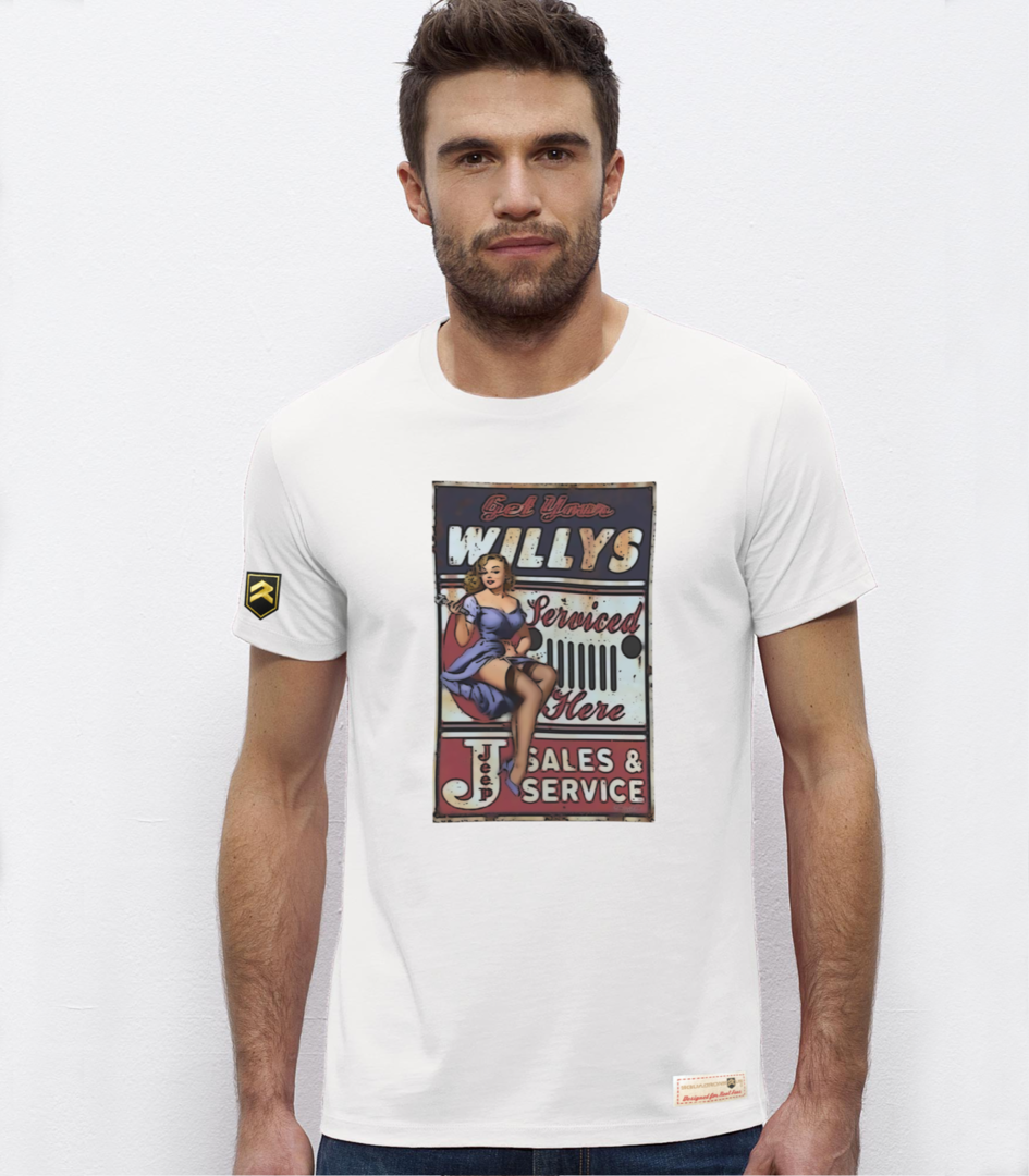 Camiseta militar PREMIUM Jeep Willys Service
