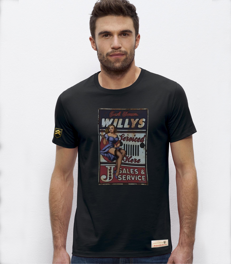 Camiseta militar PREMIUM Jeep Willys Service