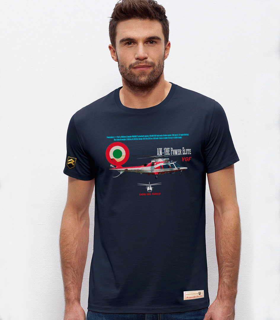 Camiseta Agusta AW-109E Power Elite Vigili del Fuoco
