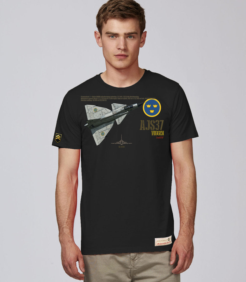 Camiseta SAAB AJS 37 VIGGEN-SAAB AJS 37 VIGGEN Swedish AF PREMIUM