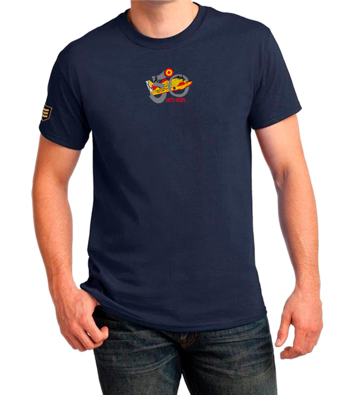 Camiseta 50 Aniversario 43 Grupo Corsarios color azul marino - Aviación contra incendios Escuadrones
