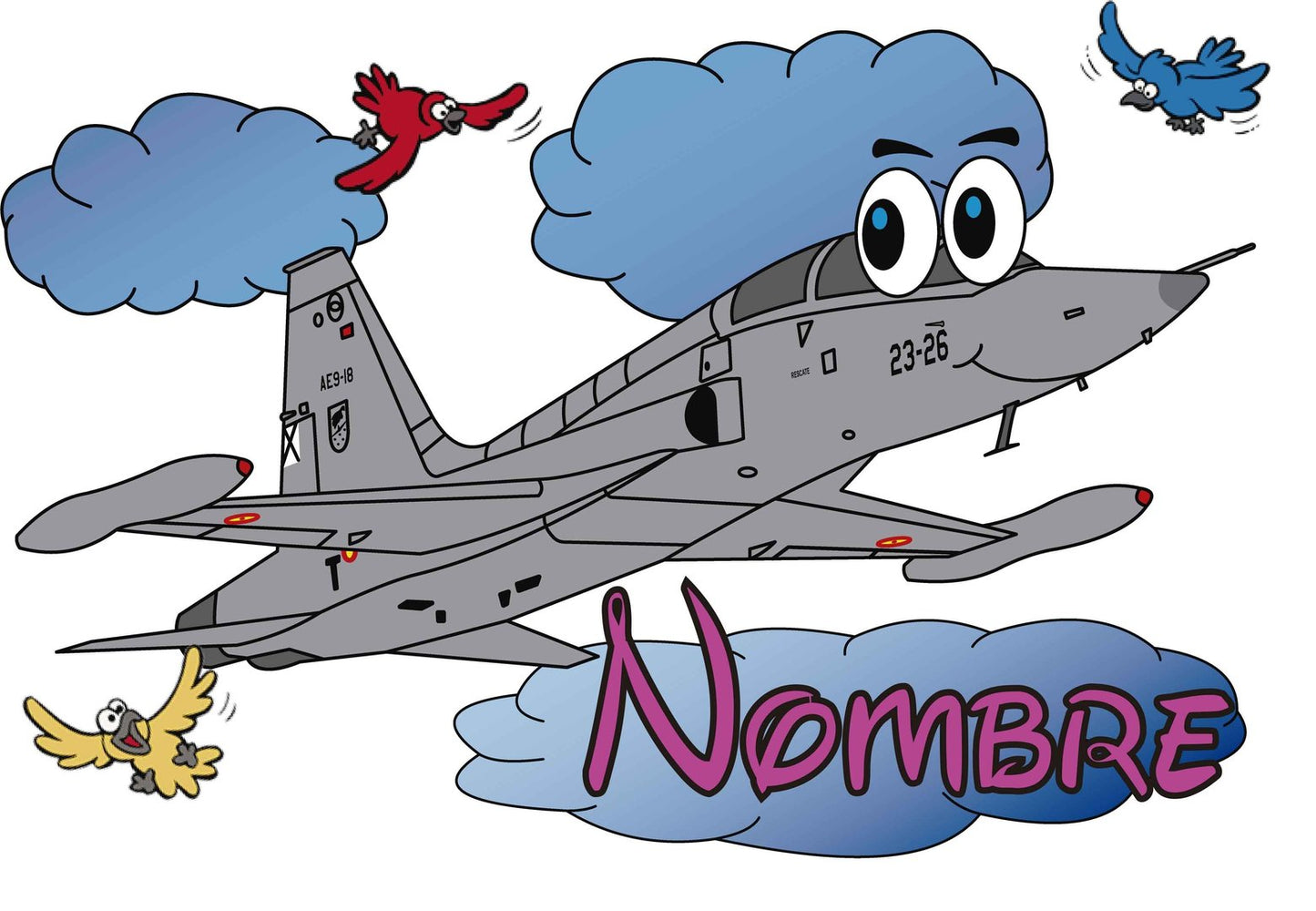 Camiseta militar Infantil Ala 23 F5-M