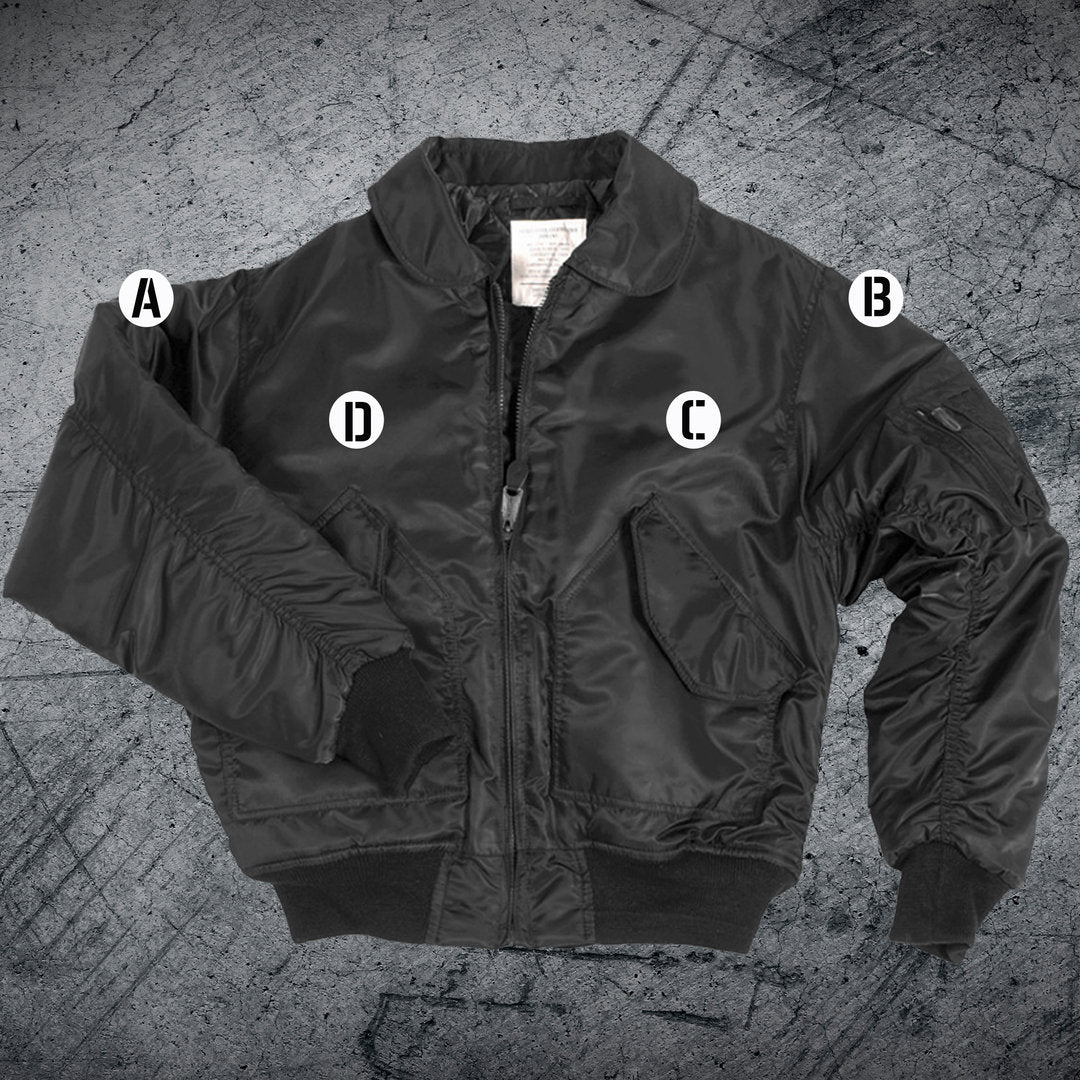 CAZADORA DE PILOTO CWU COLOR NEGRO