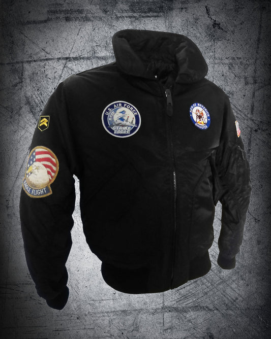 CAZADORA DE PILOTO F-15 STRIKE EAGLE CWU Color Negro