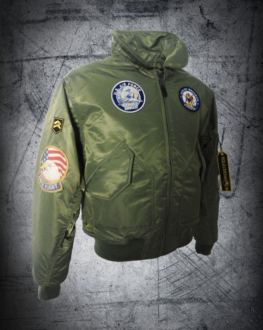 CAZADORA DE PILOTO F-15 STRIKE EAGLE CWU Verde Oliva