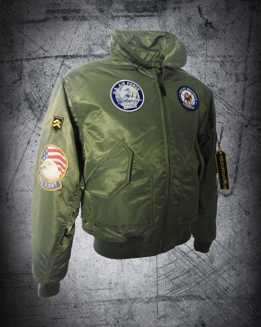 CAZADORA DE PILOTO F-15 STRIKE EAGLE CWU Verde Oliva