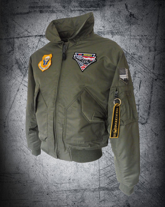 CAZADORA DE PILOTO B2 CWU Color Verde Oliva