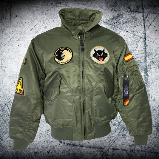 Cazadora de Piloto RF-4C Phantom ALA 12 CWU verde oliva