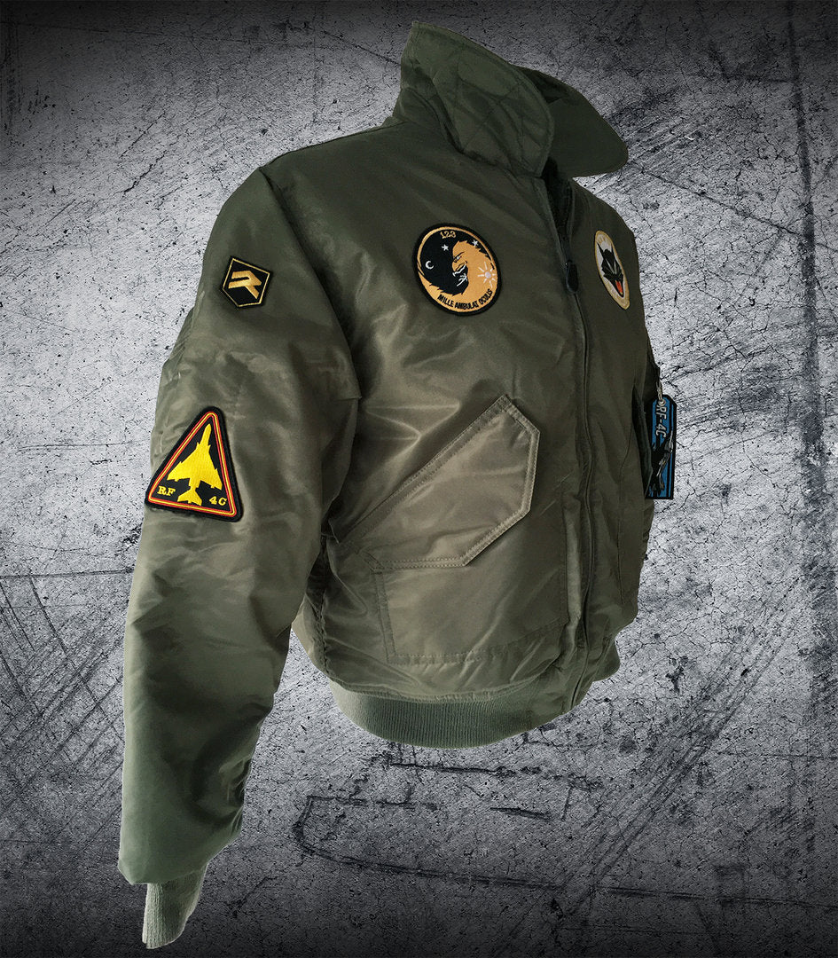 Cazadora de Piloto RF-4C Phantom ALA 12 CWU verde oliva