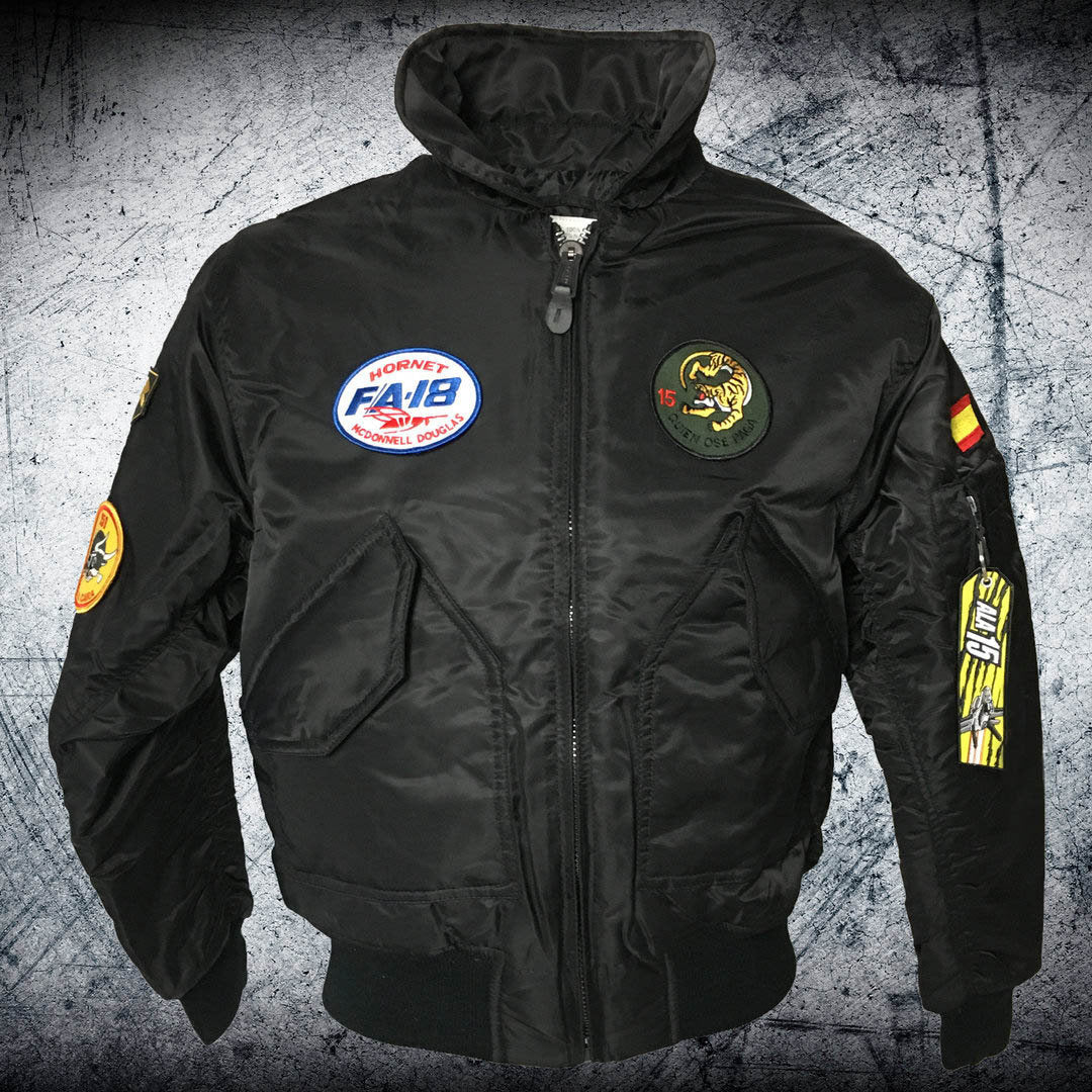 Cazadora de Piloto F-18 ALA 15 CWU negro