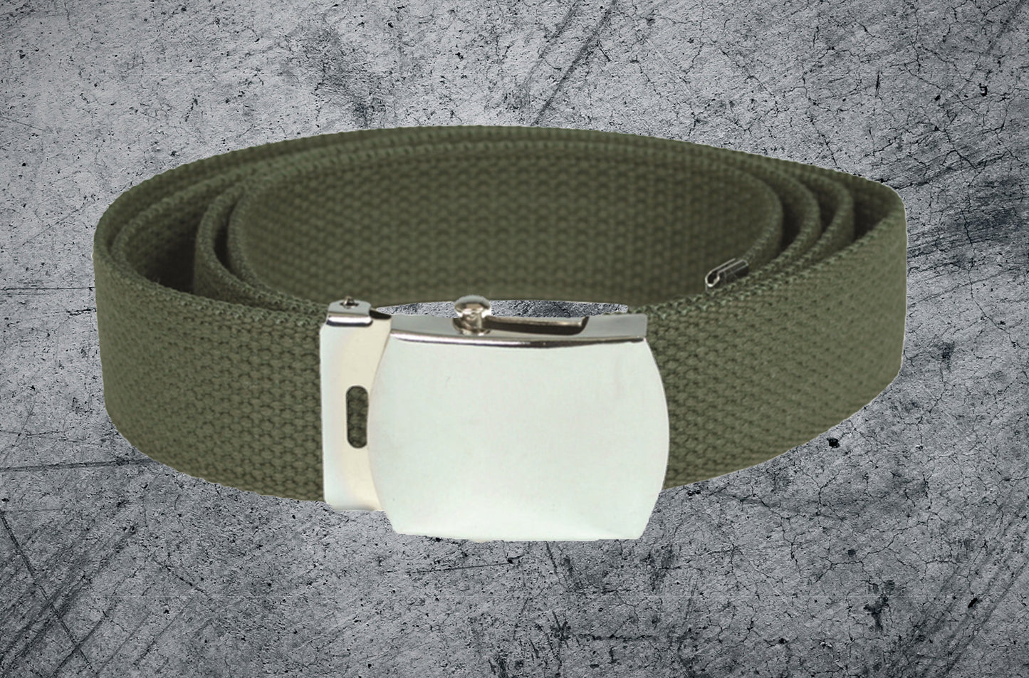 CINTURÓN MILITAR CON HEBILLA METÁLICA