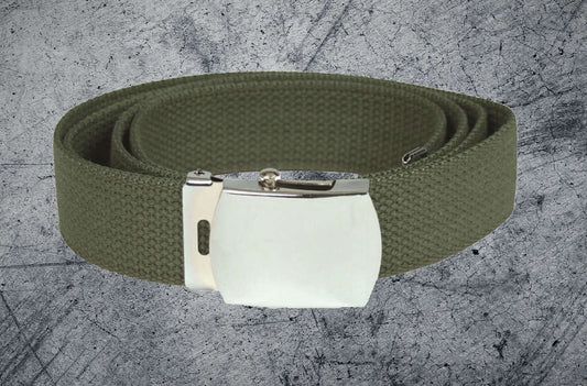 CINTURÓN MILITAR CON HEBILLA METÁLICA