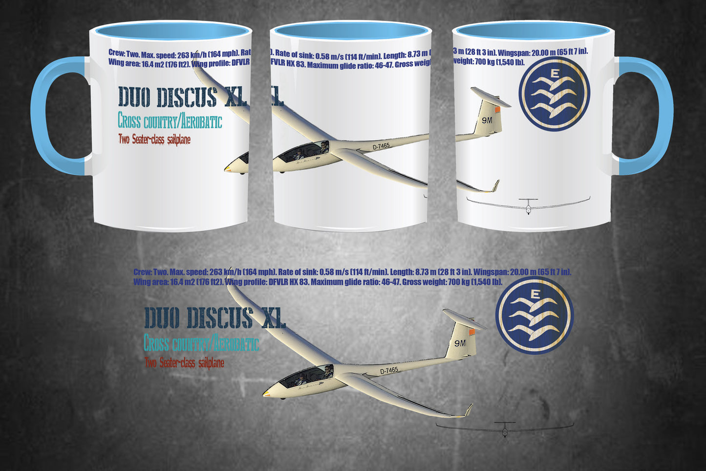 Taza Velero Duo Discus XL