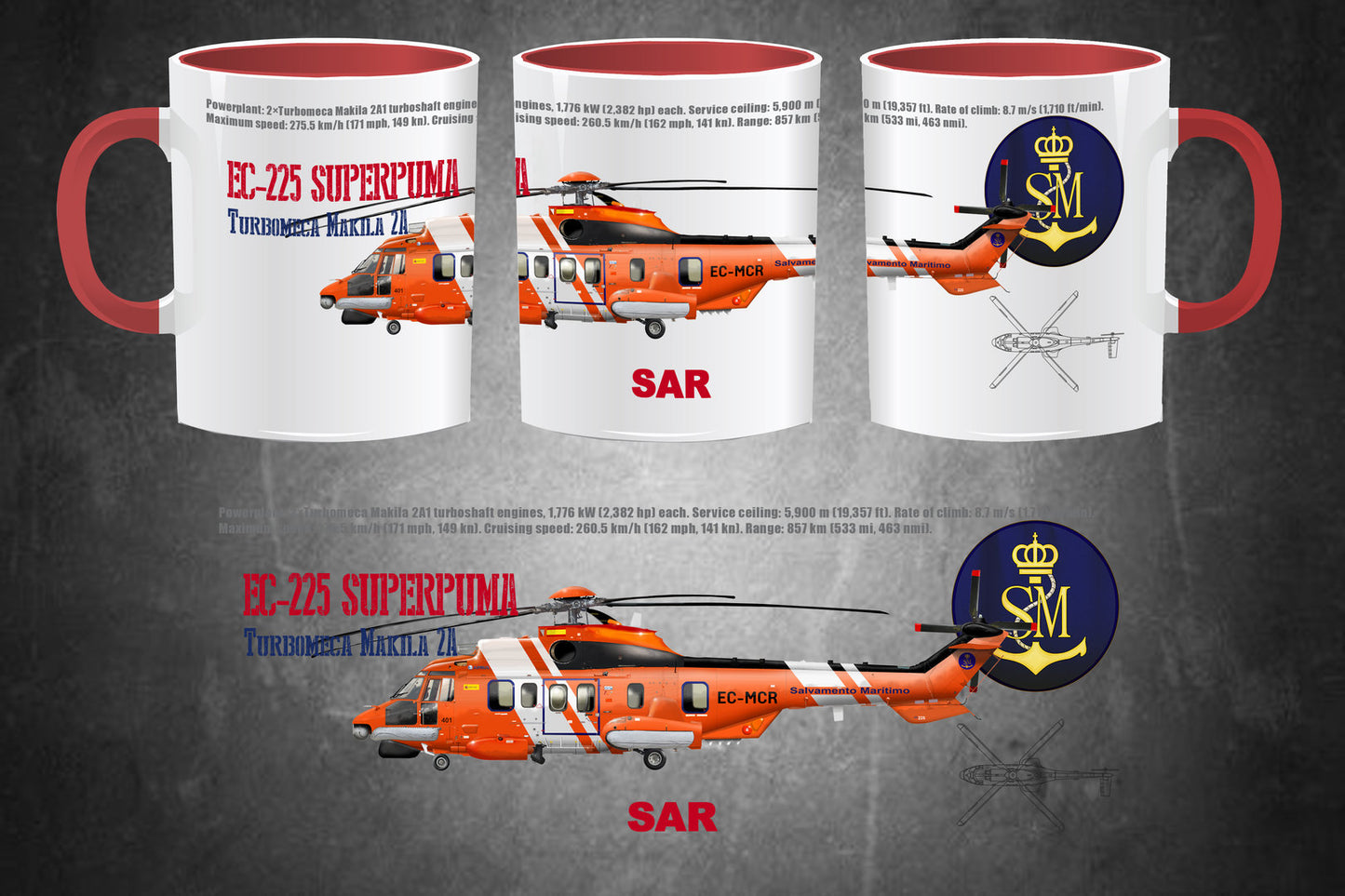 Taza Superpuma EC-225 Salvamento Marítimo
