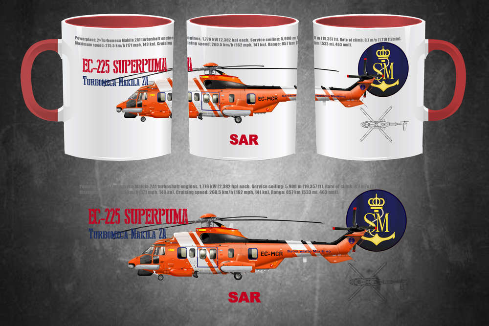 Taza Superpuma EC-225 Salvamento Marítimo