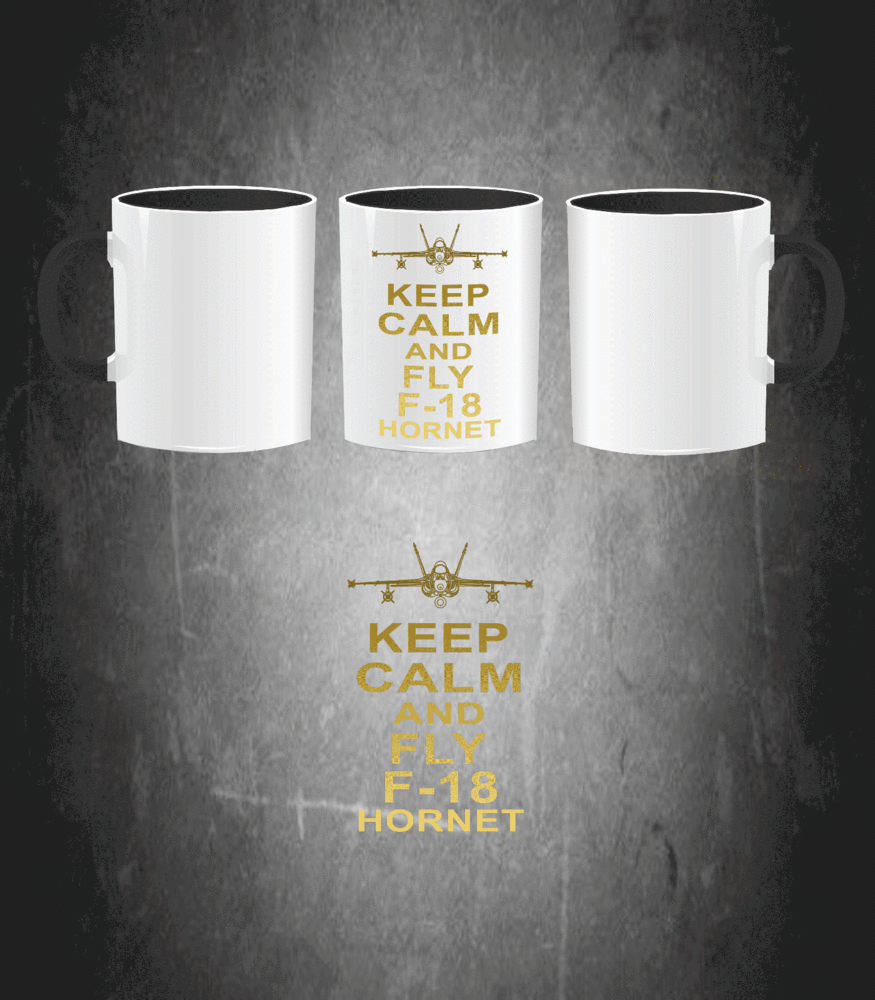 Taza F-18 Hornet KEEP CALM