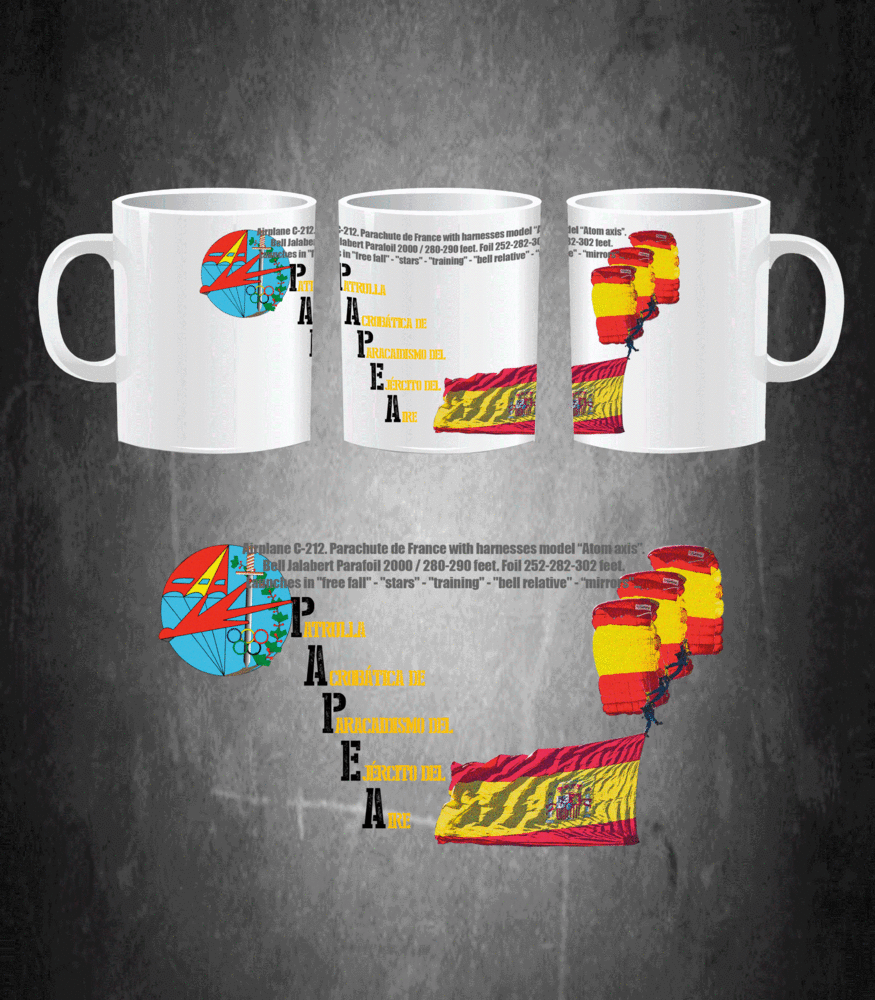 Taza Patrulla Paracaidista PAPEA Eda