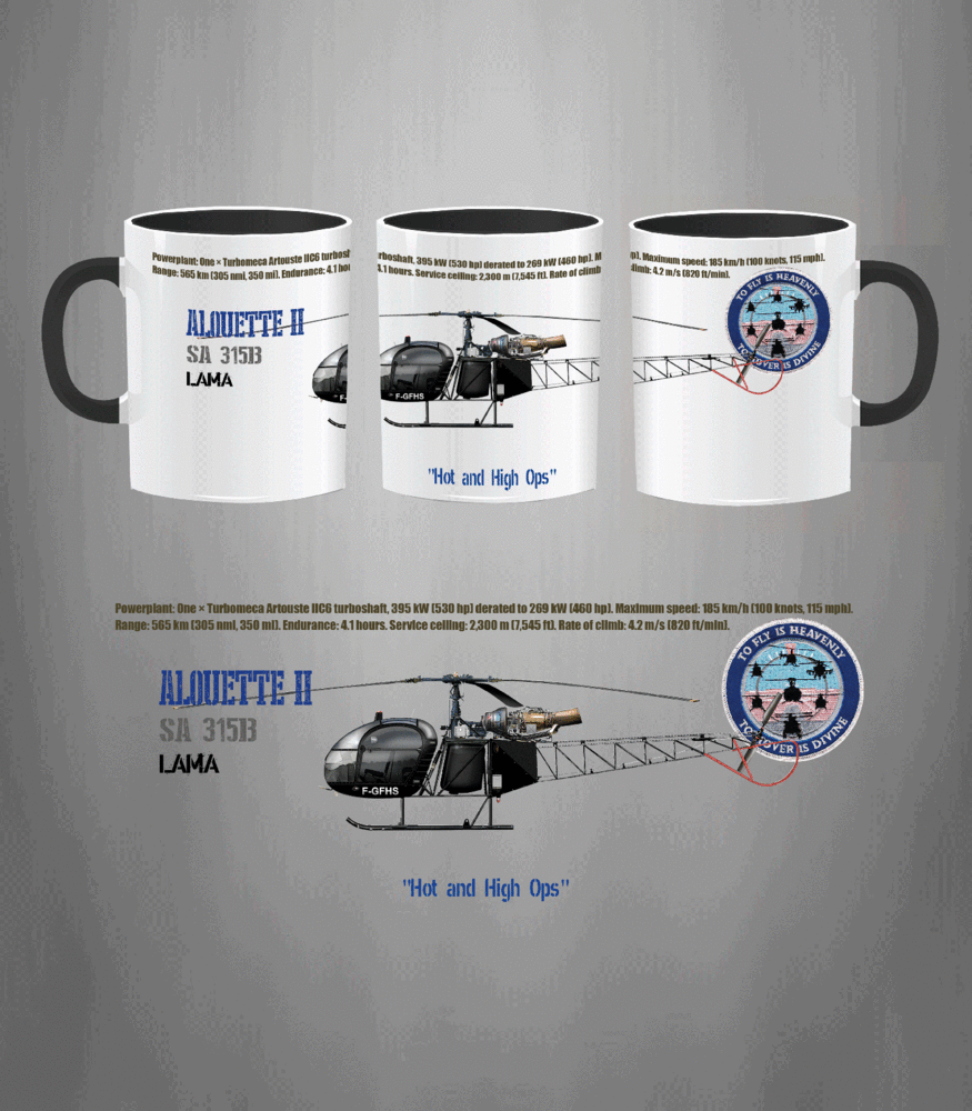Taza ALOUETTE II Lama