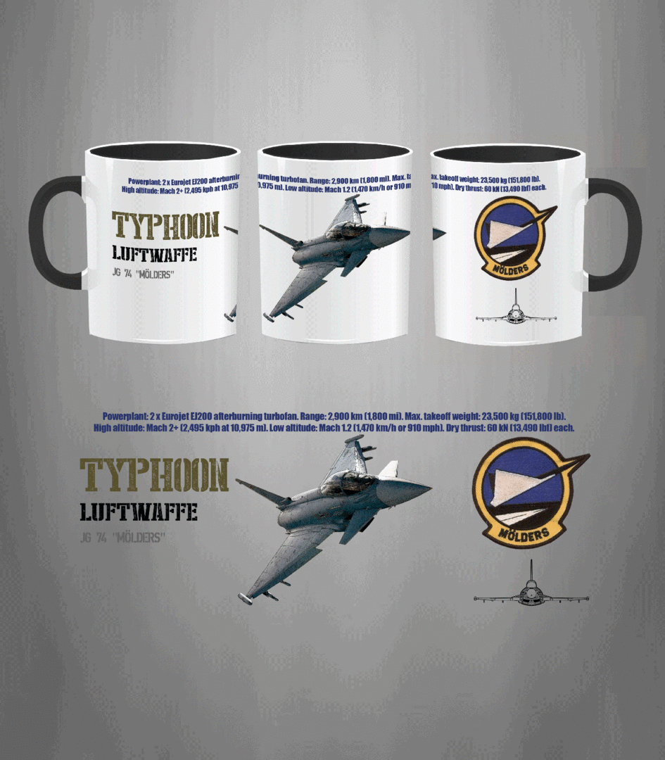 Taza JG 74 Typhoon Luftwaffe
