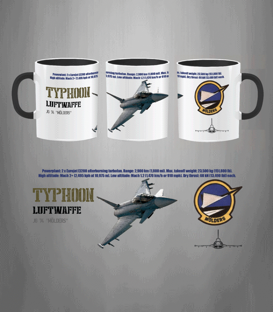 Taza JG 74 Typhoon Luftwaffe