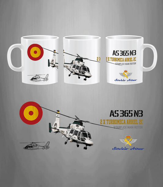 Taza helicóptero Dauphin AS 365 G.C.