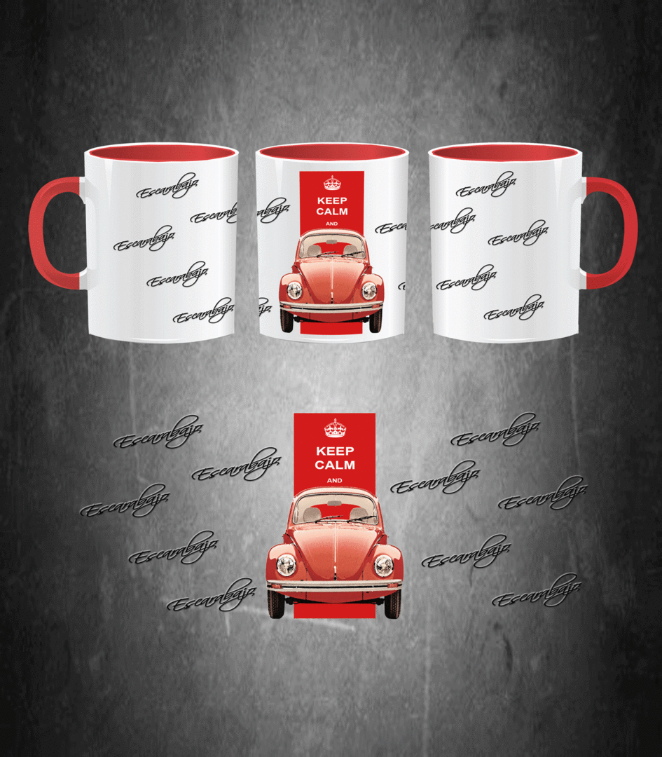 Taza Escarabajp Keep Calm