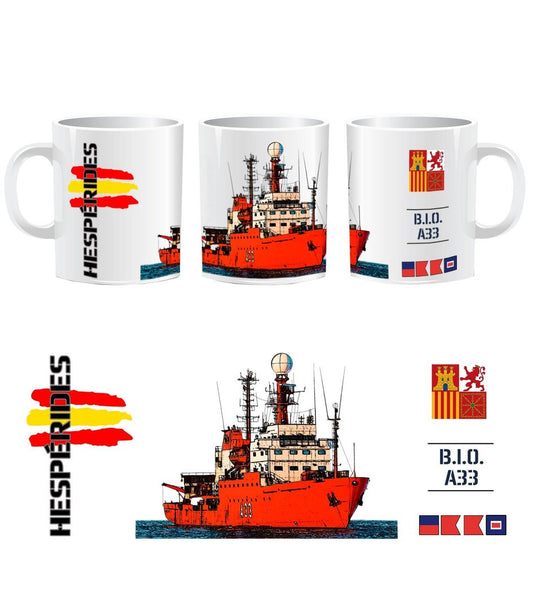 Taza Buque Hespérides B.I.O. A-33