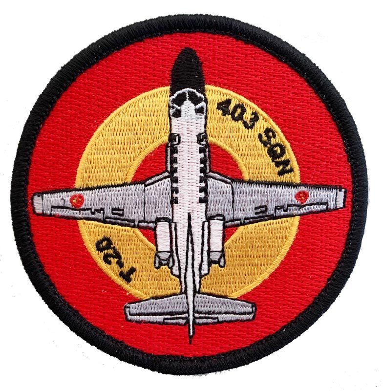 Parche bordado T-20 403 SQN CECAF con velcro