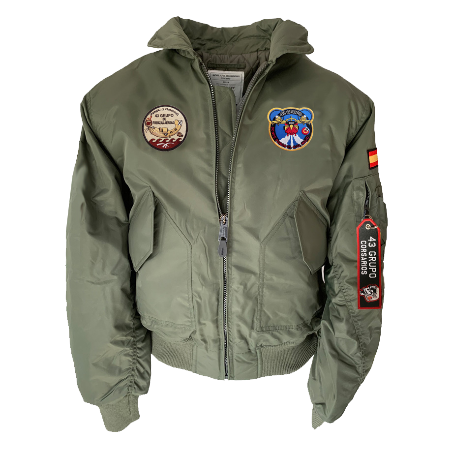 Cazadora de Piloto 43 grupo CWU verde oliva