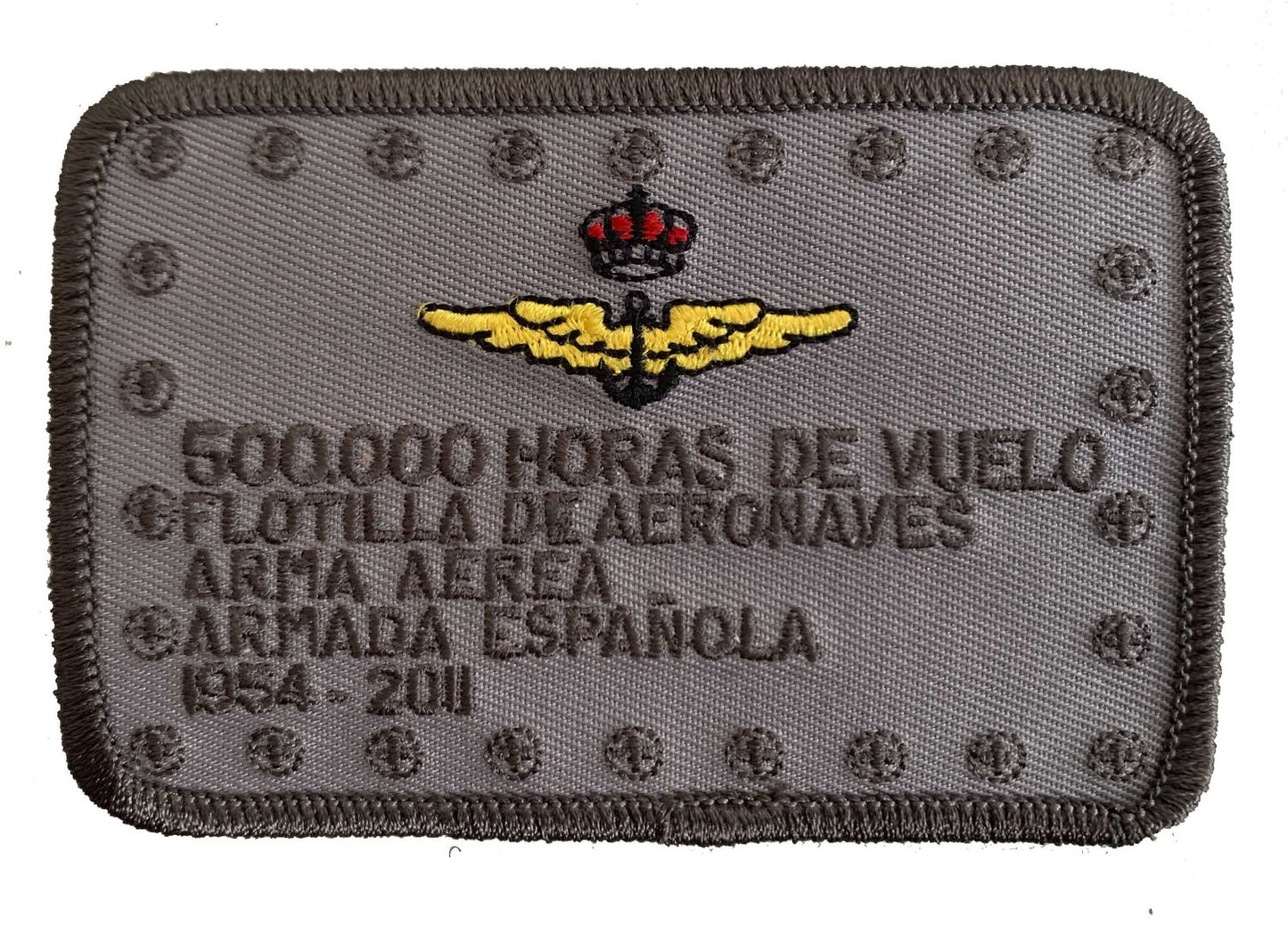 Parche bordado Flotilla de Aeronaves 500.000 horas termoadhesivo