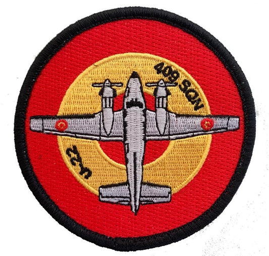 Parche bordado U-22 409 SQN CECAF con velcro