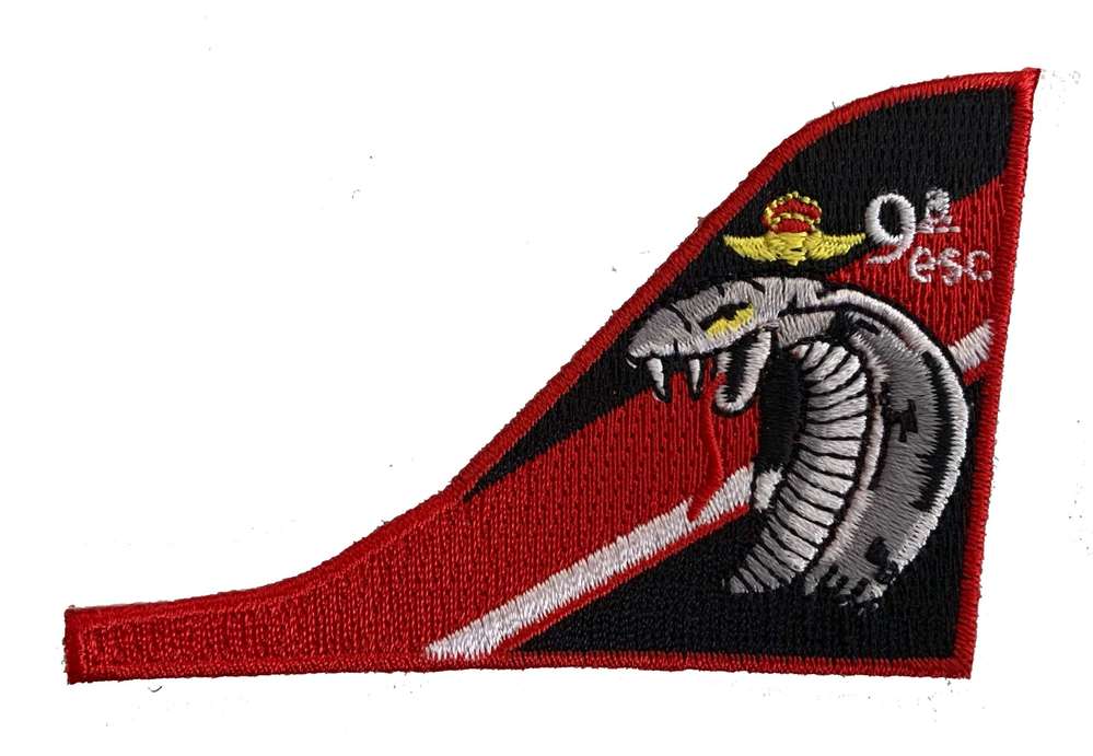 Parche bordado deriva AV-8B 9ª Escuadrilla termoadhesivo