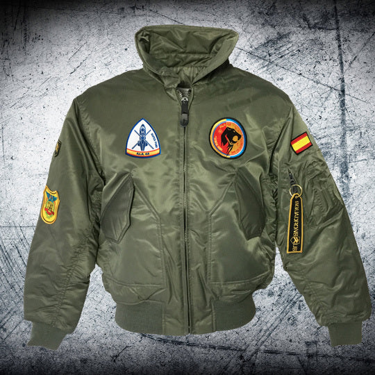 Cazadora de Piloto SUPERPUMA SAR ALA 48 verde oliva