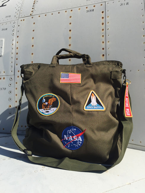 Bolsa casco piloto Astronauta oliva