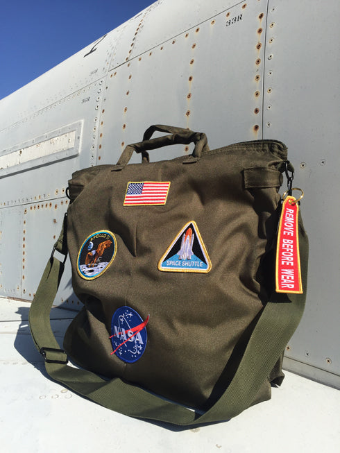 Bolsa casco piloto Astronauta oliva