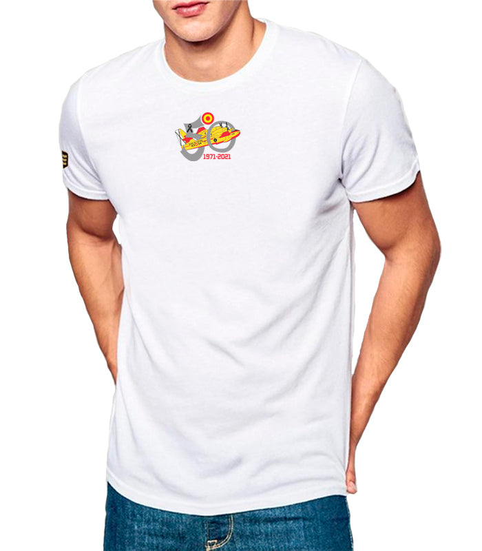 Camiseta 50 Aniversario 43 Grupo Corsarios color blanco - Aviación contra incendios Escuadrones
