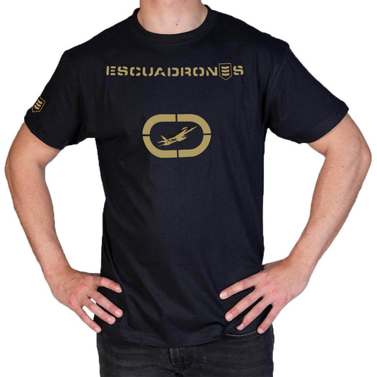 Camiseta Promo Escuadrones Black Series color Negro - Edición especial premium aviación militar
