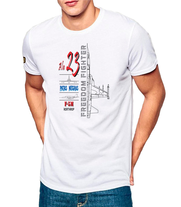 Camiseta militar Ala 23 F5M Northrop Freedom Fighter profile